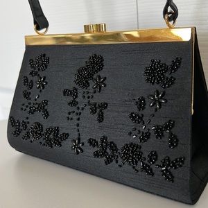 Preston & York beaded floral mini bag, never used